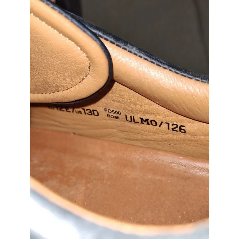 Bally Men's Navy Low Leather Shoes Sz 13D